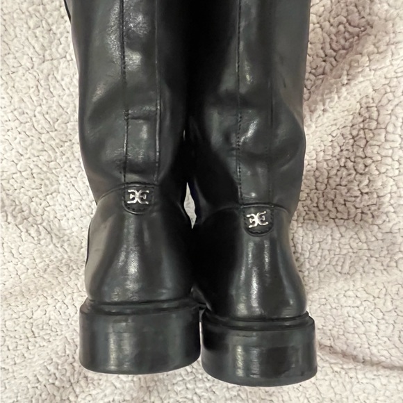Sam Edelman Black Leather Fable Roding Boots Size 9 - Picture 5 of 5